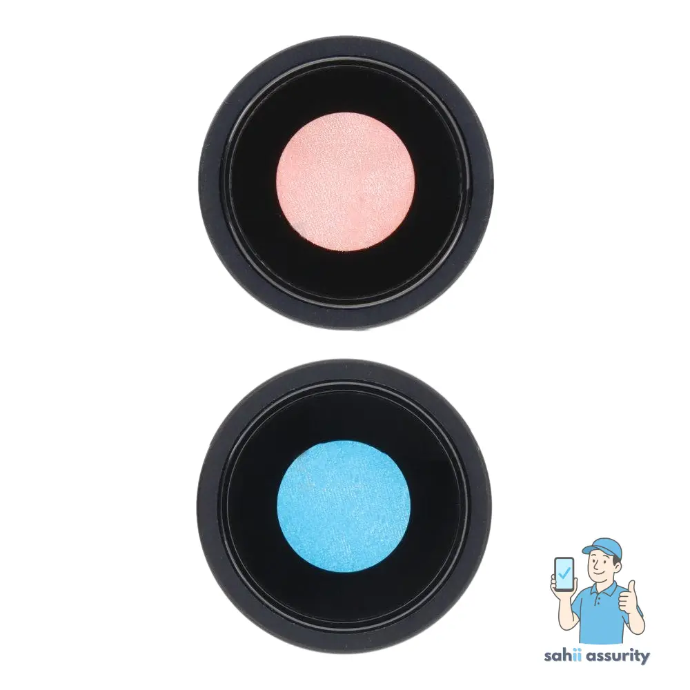 Camera Lens Glass with Frame for Apple iPhone 15 Black